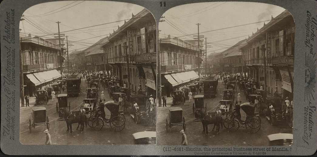 Escolta, the principal business Street of Manila, P. I.